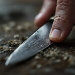 Fingertest af knivens skarphed