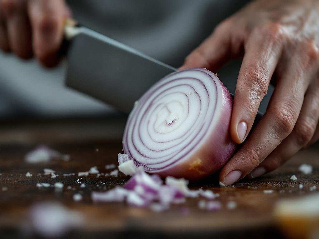 Loeg skaeres i perfekte ringe