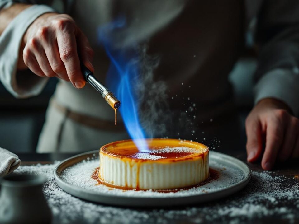 Creme brulee faar karamel-skorpen