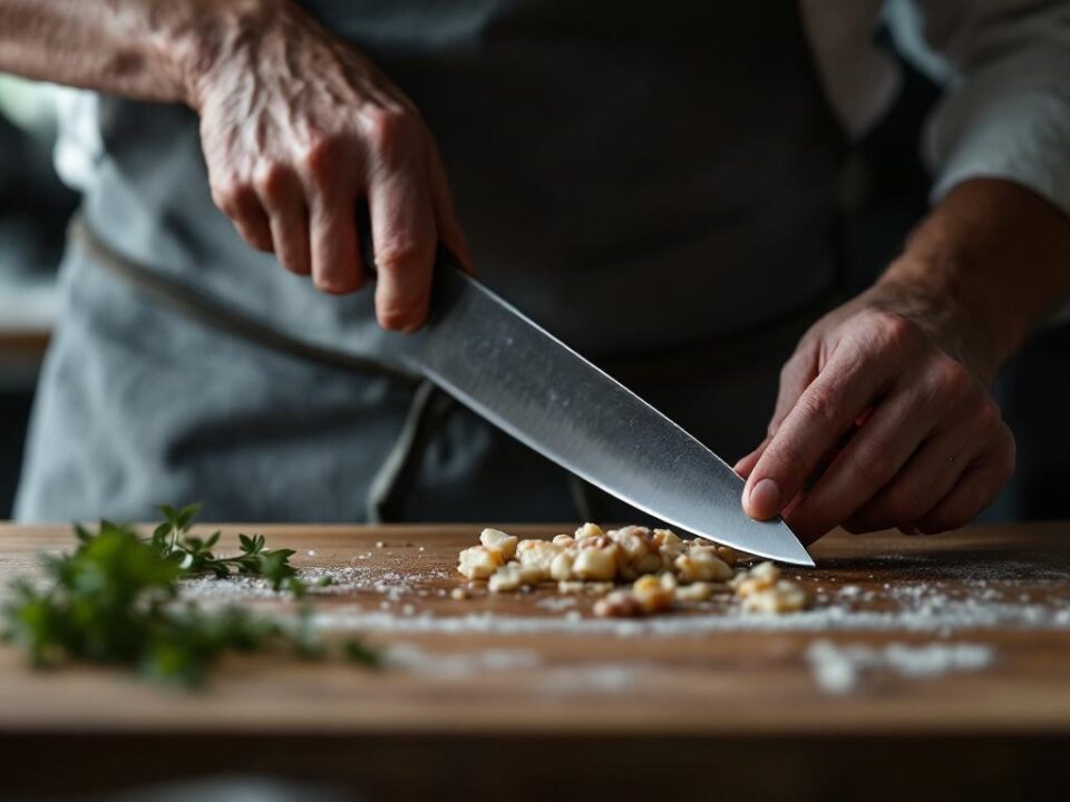 Filetknivens fleksibilitet demonstreres