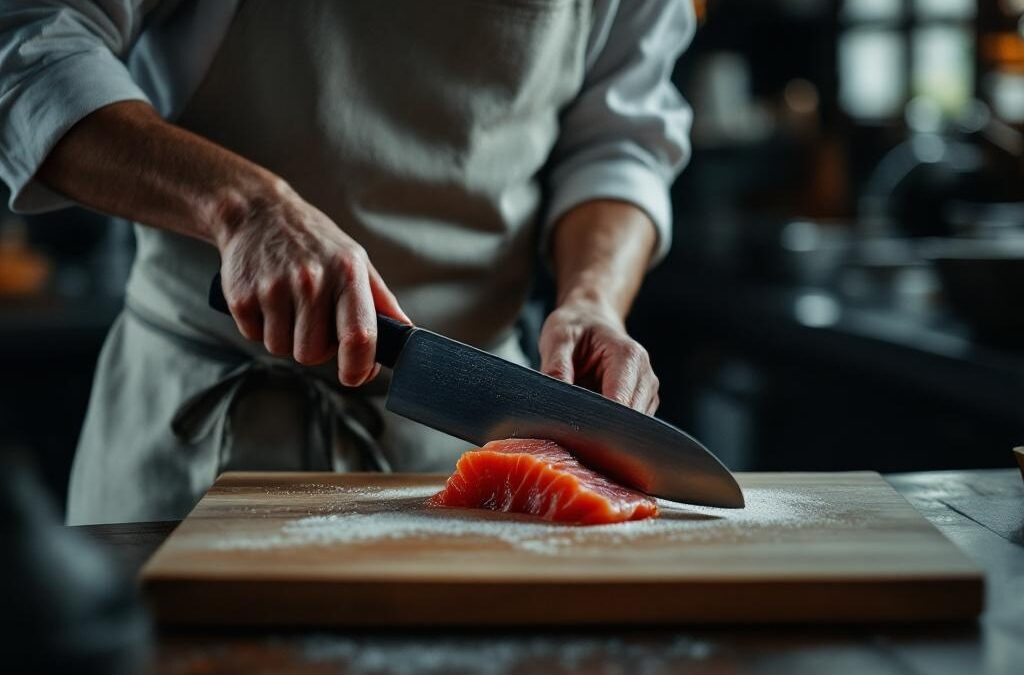Yanagiba laver enkelt sashimi-snit