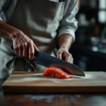 Yanagiba laver enkelt sashimi-snit