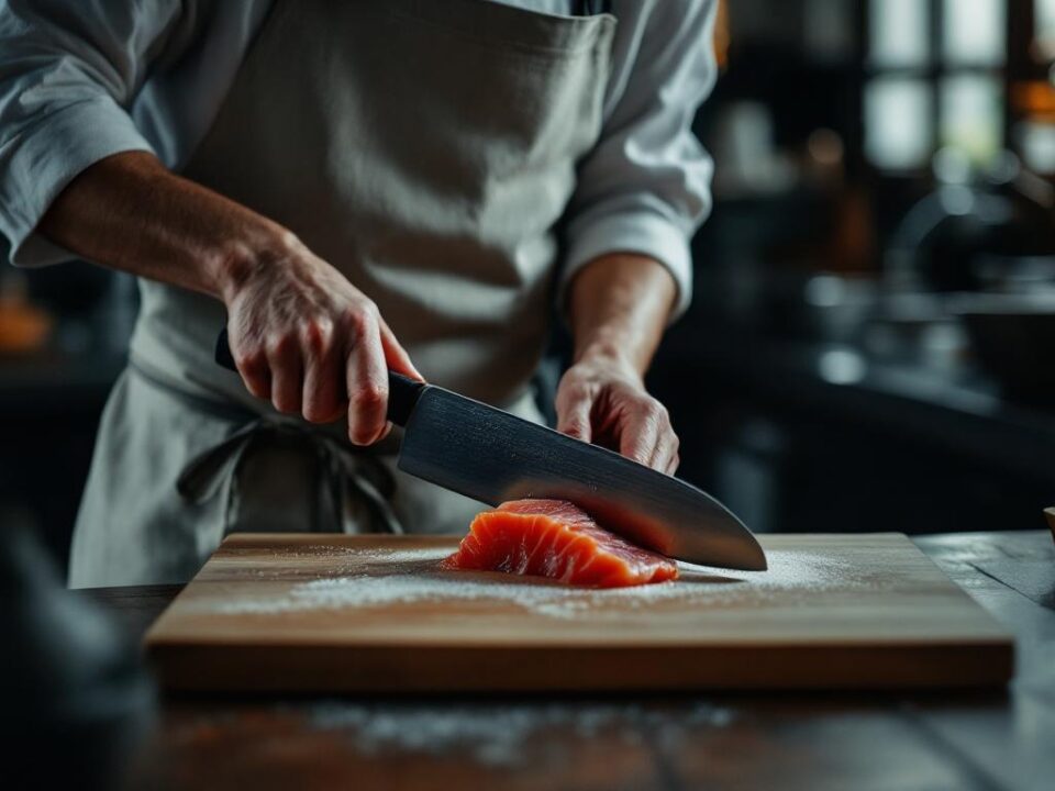 Yanagiba laver enkelt sashimi-snit
