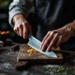 Mandolin og kokkekniv som par