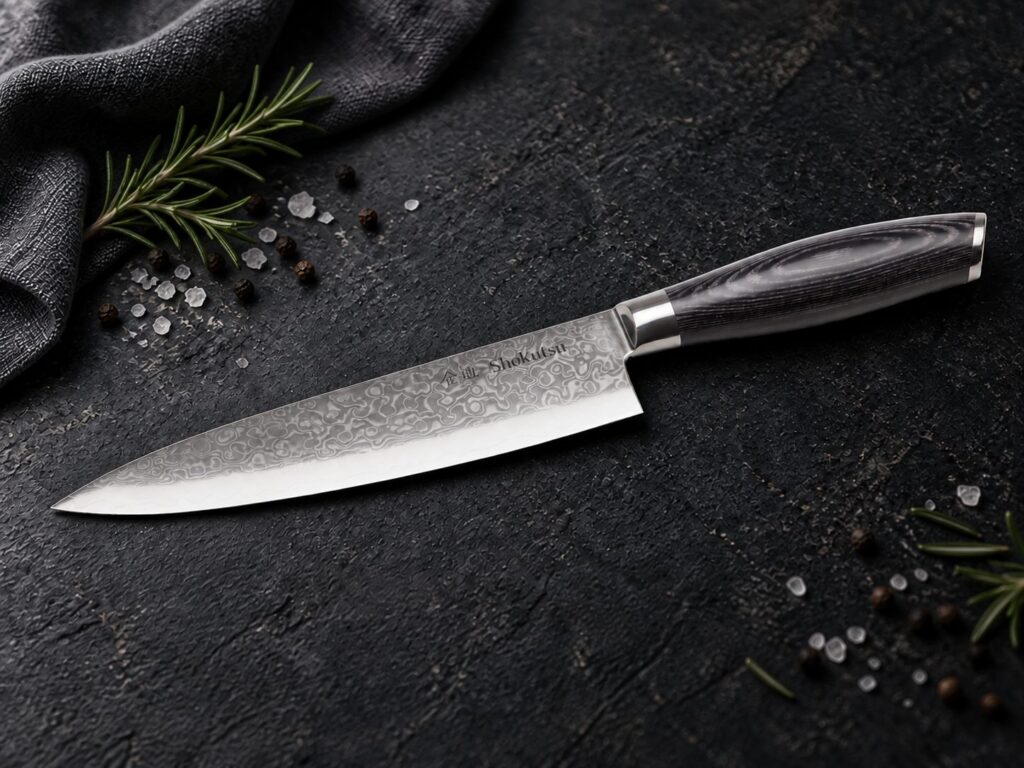 Shokutsū Gyuto kokkekniv i damaskusstål