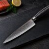Shokutsū gyuto kokkekniv med laks og dild